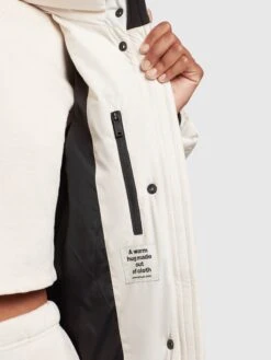 Khujo Wintermantels Wintermantel Sonje 4 Dames Offwhite -kledingwinkel 5e874f38af11560de11a862864f298c4