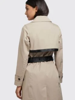 Khujo Trenchcoats Tussenmantel Sarina Dames Lichtbeige -kledingwinkel 60f30ffae06f5ee522a30e4517da0ec8