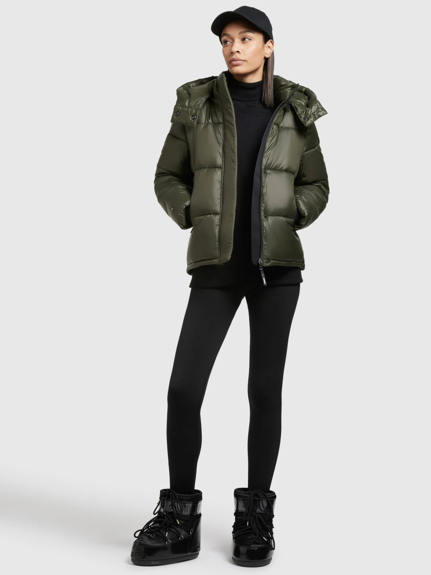 Khujo Winterjassen Winterjas Valona Dames Donkergroen 3 Khujo Winterjassen Winterjas Valona Dames Donkergroen - Afbeelding 3