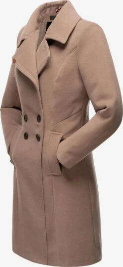 Navahoo Wintermantels Wintermantel Wooly Dames Beige -kledingwinkel 64f9255b760ee8531cf43ca57ea99b5e