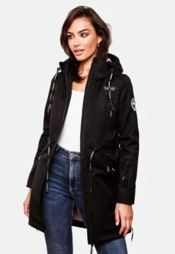 Marikoo Parkas Tussenparka Dames Zwart -kledingwinkel 66982831b2c68b1b725d51a3dd19374b