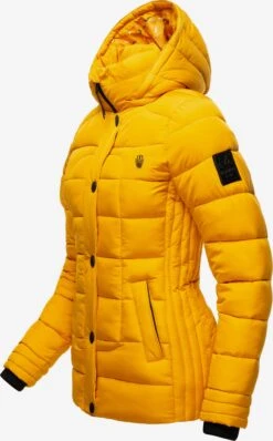 Marikoo Winterjassen Winterjas Qesraa Dames Geel -kledingwinkel 6902f573db786877eaaf16293a133dcb