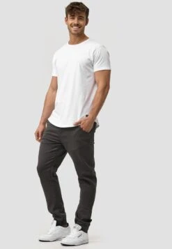 Indicode Jeans Pantalons Tapered Broek Zannes Heren Grijs -kledingwinkel 69f0eb431999b2ac9f2c4070209c0eb0