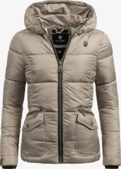 Navahoo Winterjassen Winterjas Megan Dames Beige -kledingwinkel 6b831d4647ed6577fe1f13fe9b380586