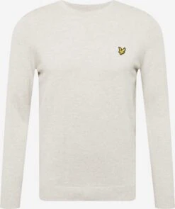 Lyle & Scott Crewneck Truien Trui Heren Lichtgrijs