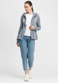 OXMO Sweatvesten Sweatvest Thory Dames Blauw -kledingwinkel 7240e0f67902e933888bdc6b1f8ea924