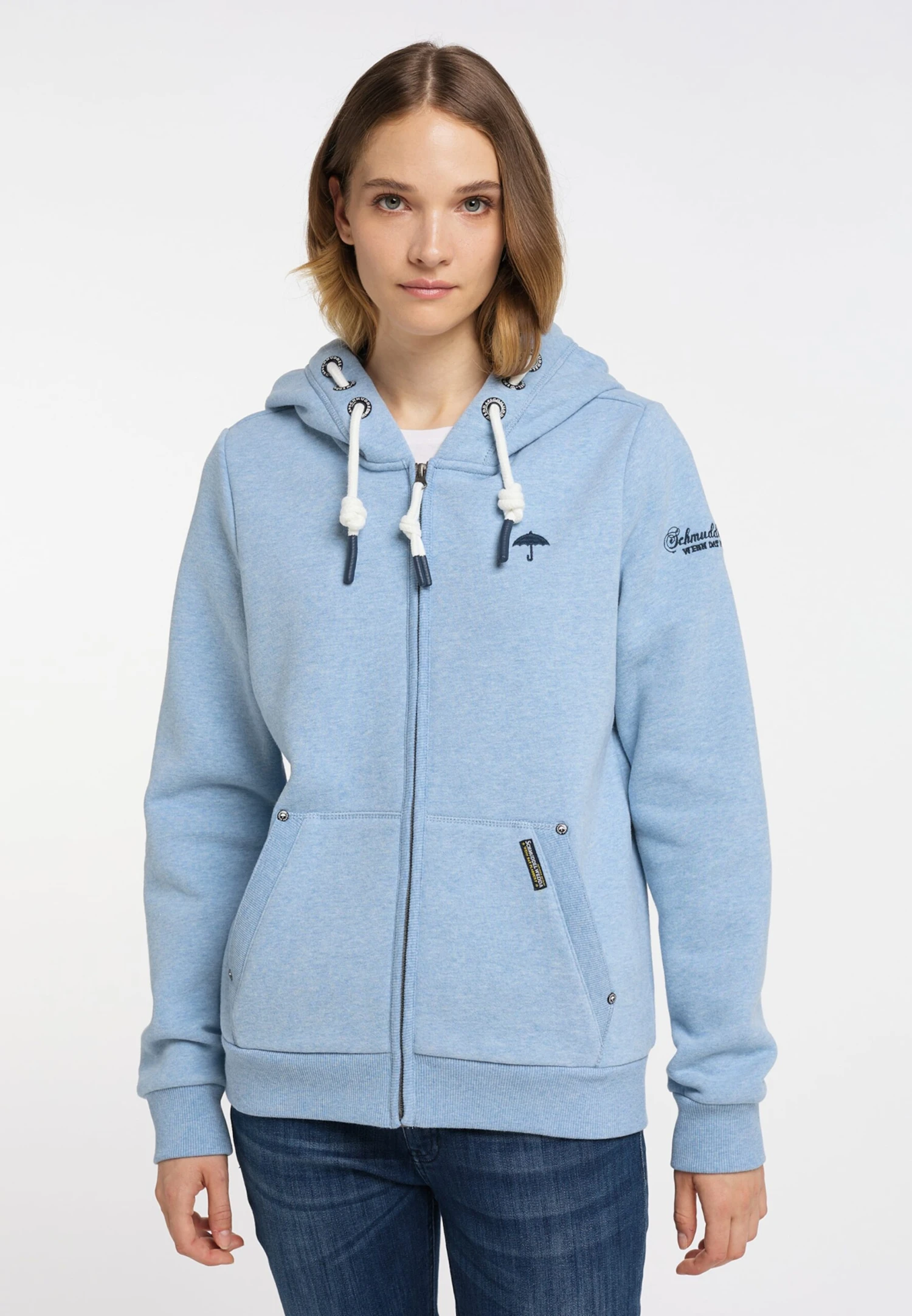 Schmuddelwedda Sweatvesten Sweatvest Dames Navy / Blauw Gemêleerd 2 Schmuddelwedda Sweatvesten Sweatvest Dames Navy / Blauw Gemêleerd - Afbeelding 2