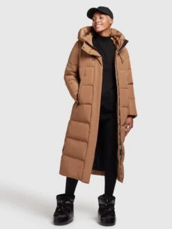 Khujo Wintermantels Wintermantel Soulani Dames Oker -kledingwinkel 77934202a482b31f2300182c4f9b62ce