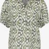 Gerry Weber Blouses Met Korte Mouw Blouse Dames Olijfgroen / Lichtgroen