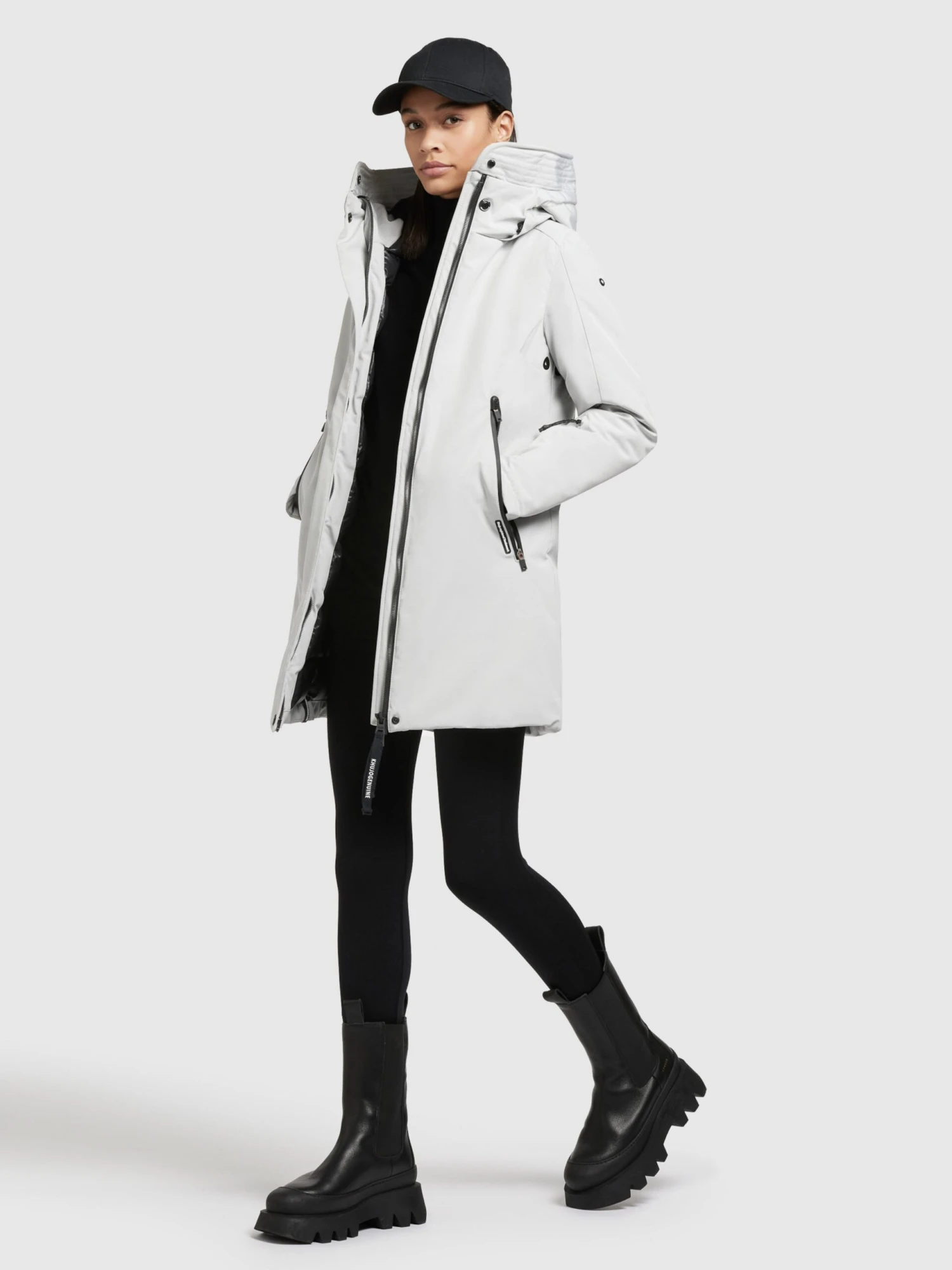 Khujo Winterjassen Winterjas Viona 3 Dames Lichtgrijs 3 Khujo Winterjassen Winterjas Viona 3 Dames Lichtgrijs - Afbeelding 3