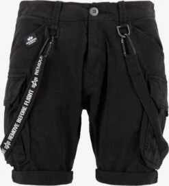 Alpha Industries Cargo Shorts Tapered Cargobroek Heren Zwart