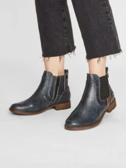 Mustang Enkellaarsjes Chelsea Boots Dames Navy -kledingwinkel 7b53bf11165fccffd965890d032c5da5