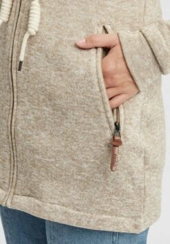 OXMO Sweatvesten Sweatvest Thora Dames Sand -kledingwinkel 7d5630bb97100991cfebe35266fcd571