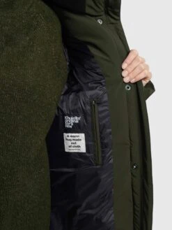 Khujo Korte Mantels Wintermantel Wente Dames Kaki -kledingwinkel 819290cac883ce2d76f649dc542490c1