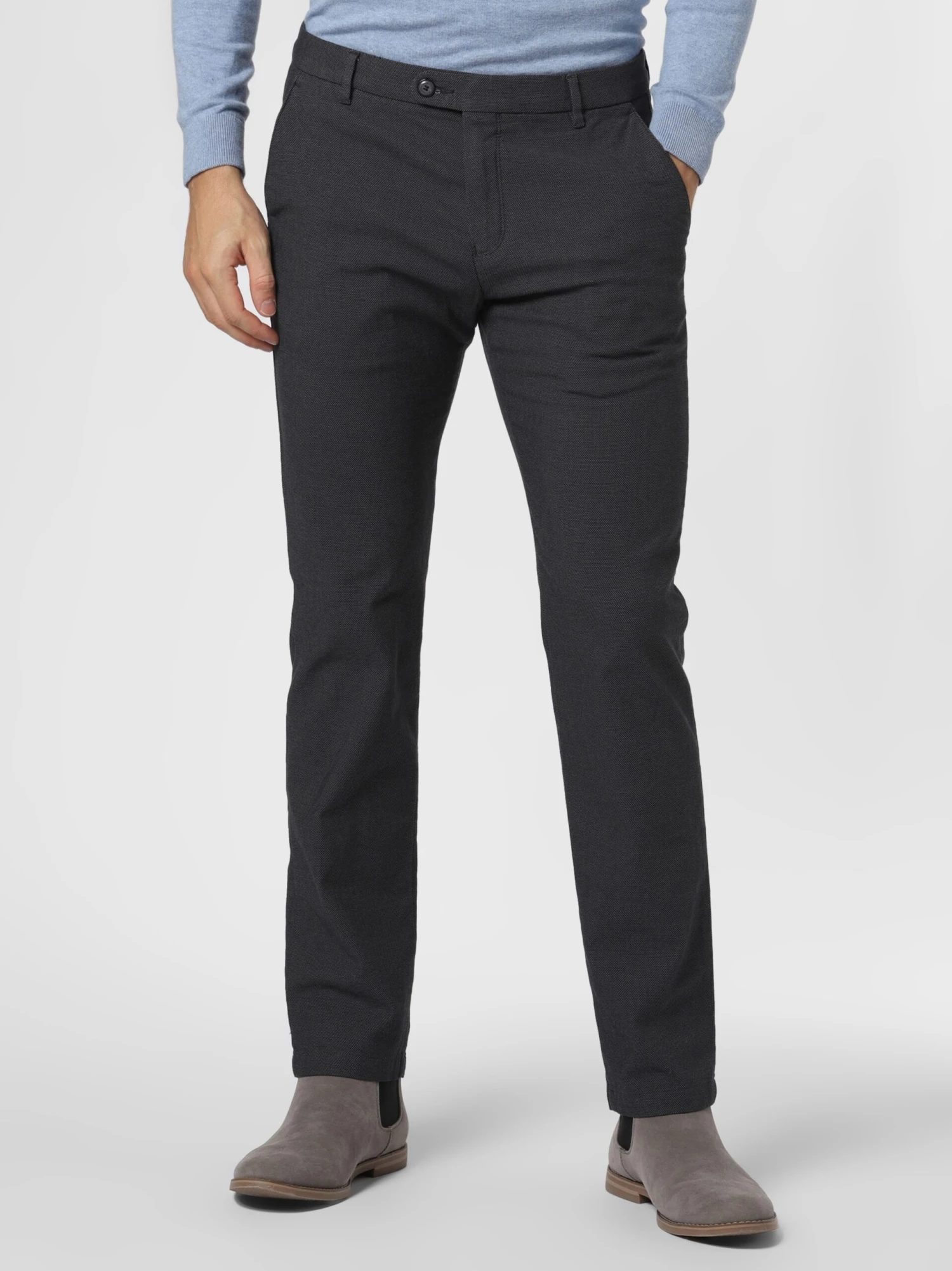 Bugatti Chinos Regular Chino Heren Zwart 2 Bugatti Chinos Regular Chino Heren Zwart - Afbeelding 2