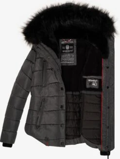 Marikoo Winterjassen Winterjas Lotusblüte Dames Aardetinten -kledingwinkel 8299833bcf55893aaf20b01190b9fd7e