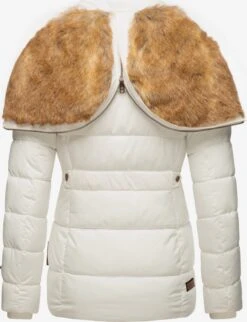 Marikoo Winterjassen Winterjas Nekoo Dames Wit -kledingwinkel 830ffbb290d24a5db13be9395682e4d1