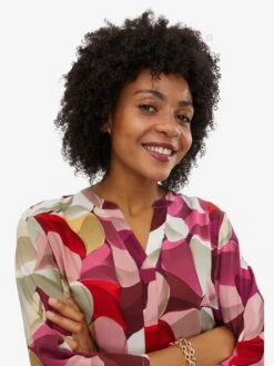 CARTOON Blouses Met Korte Mouw Blouse Dames Fuchsia -kledingwinkel 8310efa60fd89485a6b77e2c3e7fb557