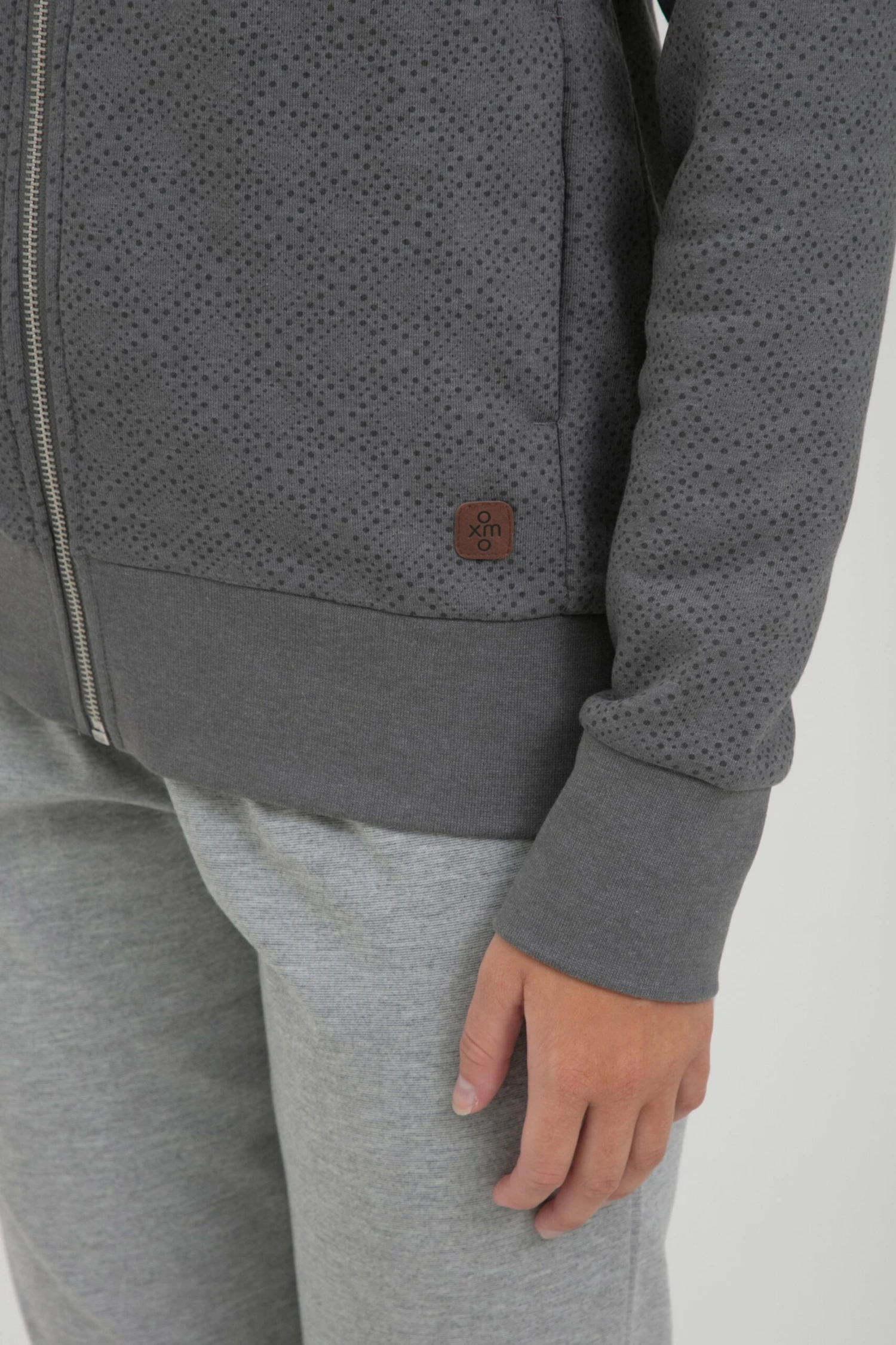 OXMO Sweatvesten Sweatvest VENDELA Dames Grijs / Grijs Gemêleerd 6 OXMO Sweatvesten Sweatvest VENDELA Dames Grijs / Grijs Gemêleerd - Afbeelding 6