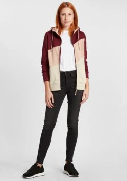 OXMO Sweatvesten Sweatvest Aggi Dames Rood -kledingwinkel 844dda47de6a7085b6ec56767e0394b5