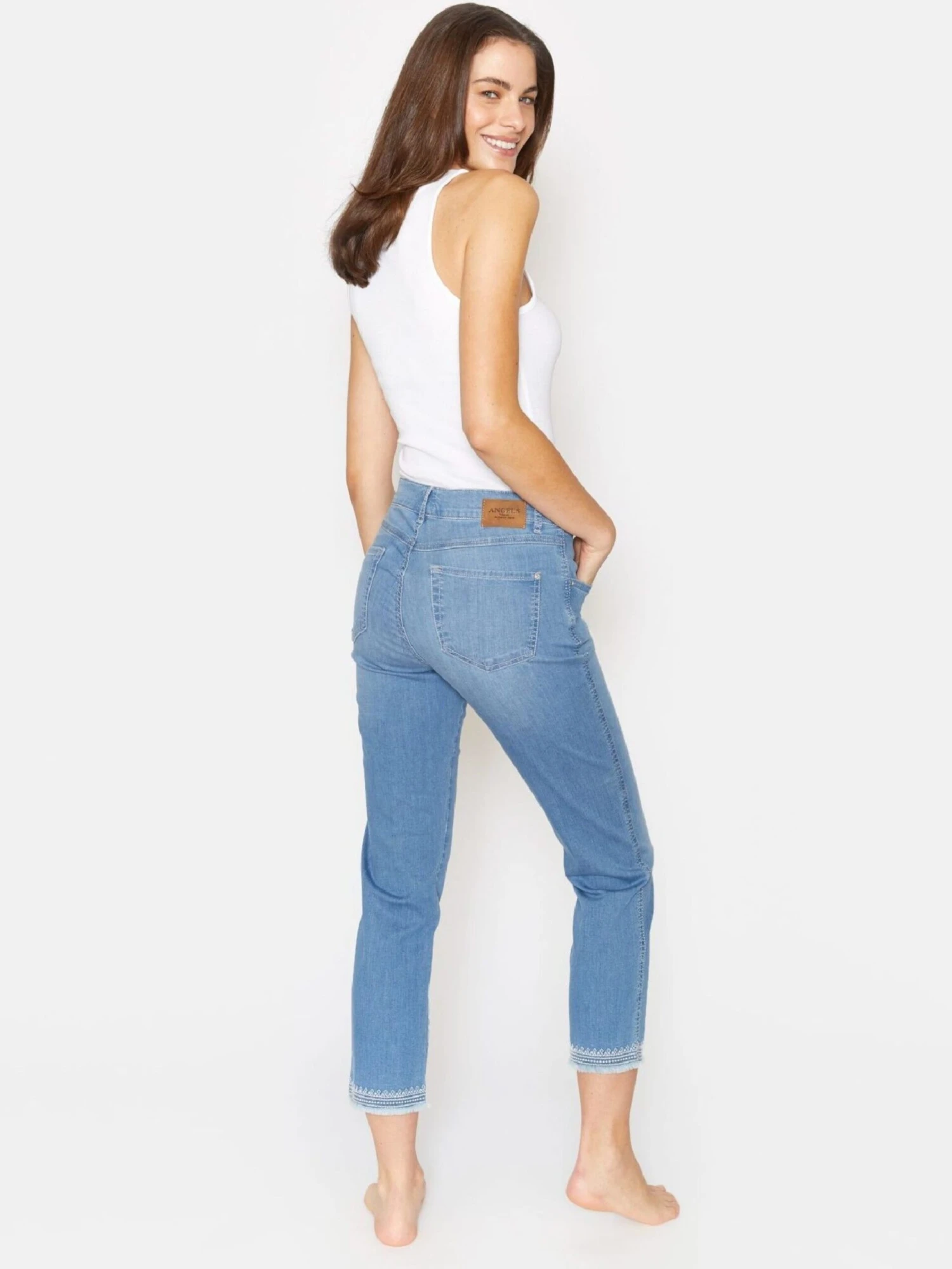 Angels Jeans Slimfit Jeans Cici Dames Lichtblauw 4 Angels Jeans Slimfit Jeans Cici Dames Lichtblauw - Afbeelding 4