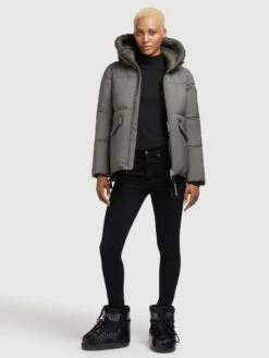 Khujo Winterjassen Winterjas Japura 2 Dames Kaki -kledingwinkel 86956527b954a0dcb6d38f602e424de0