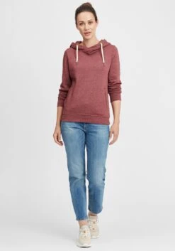 OXMO Hoodies Sweatshirt Vicky Hood Dames Rood / Bordeaux -kledingwinkel 869f556cc172c56919d07b93971c2018