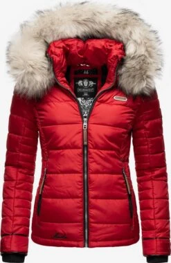Marikoo Winterjassen Winterjas Lerikaa Dames Rood