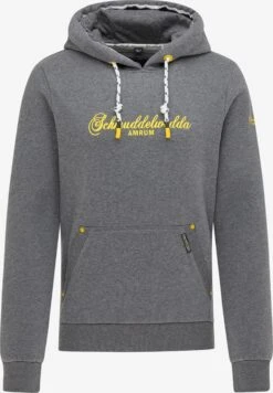 Schmuddelwedda Hoodies Sweatshirt Amrum Heren Grijs GemĂȘleerd