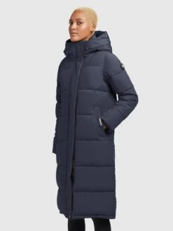 Khujo Wintermantels Wintermantel TIONE Dames Navy -kledingwinkel 8b00b84599f2ec07e8058ab3c038025f