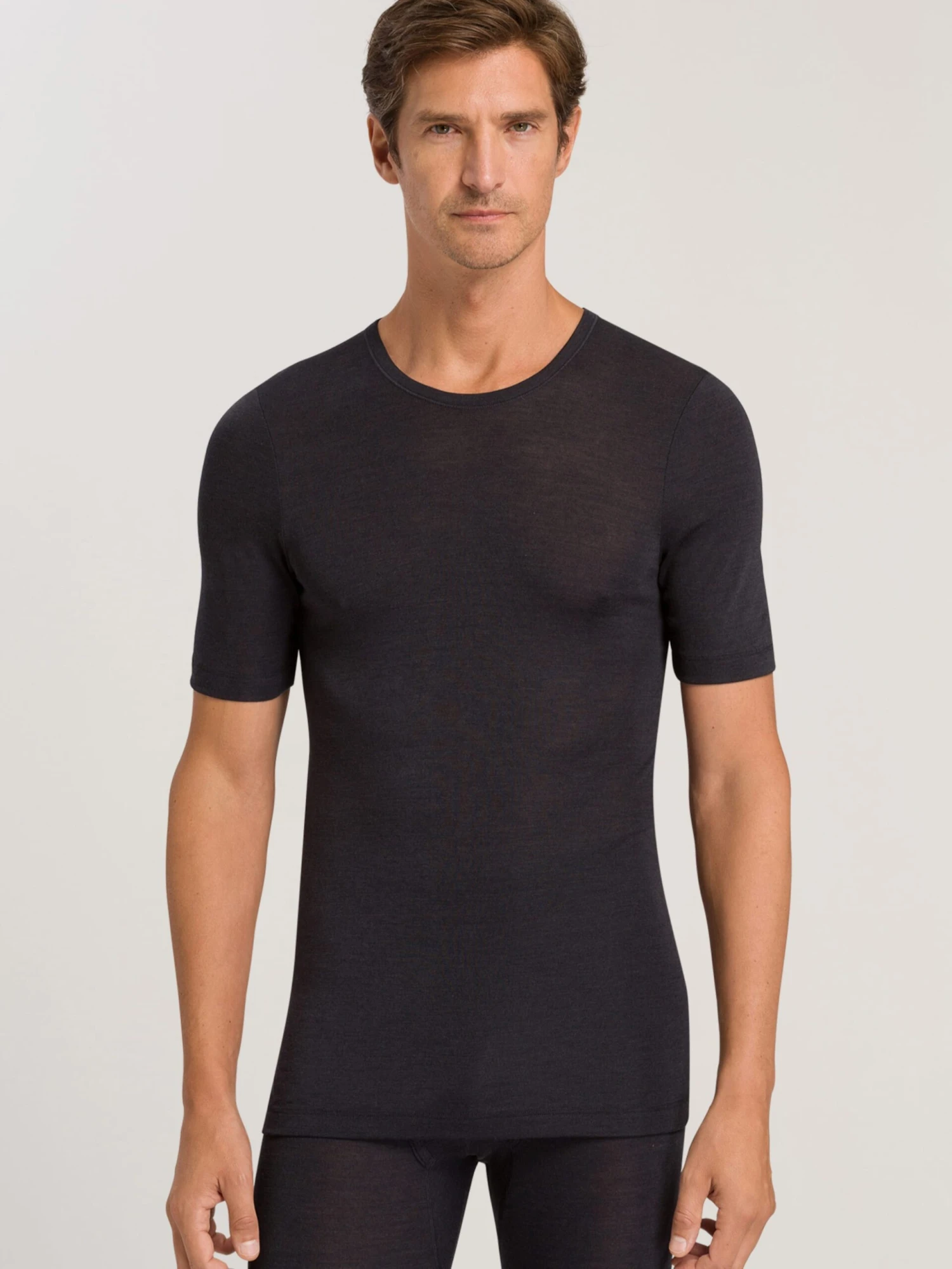 HANRO Shirts Basislaag Heren Antraciet 3 HANRO Shirts Basislaag Heren Antraciet - Afbeelding 3