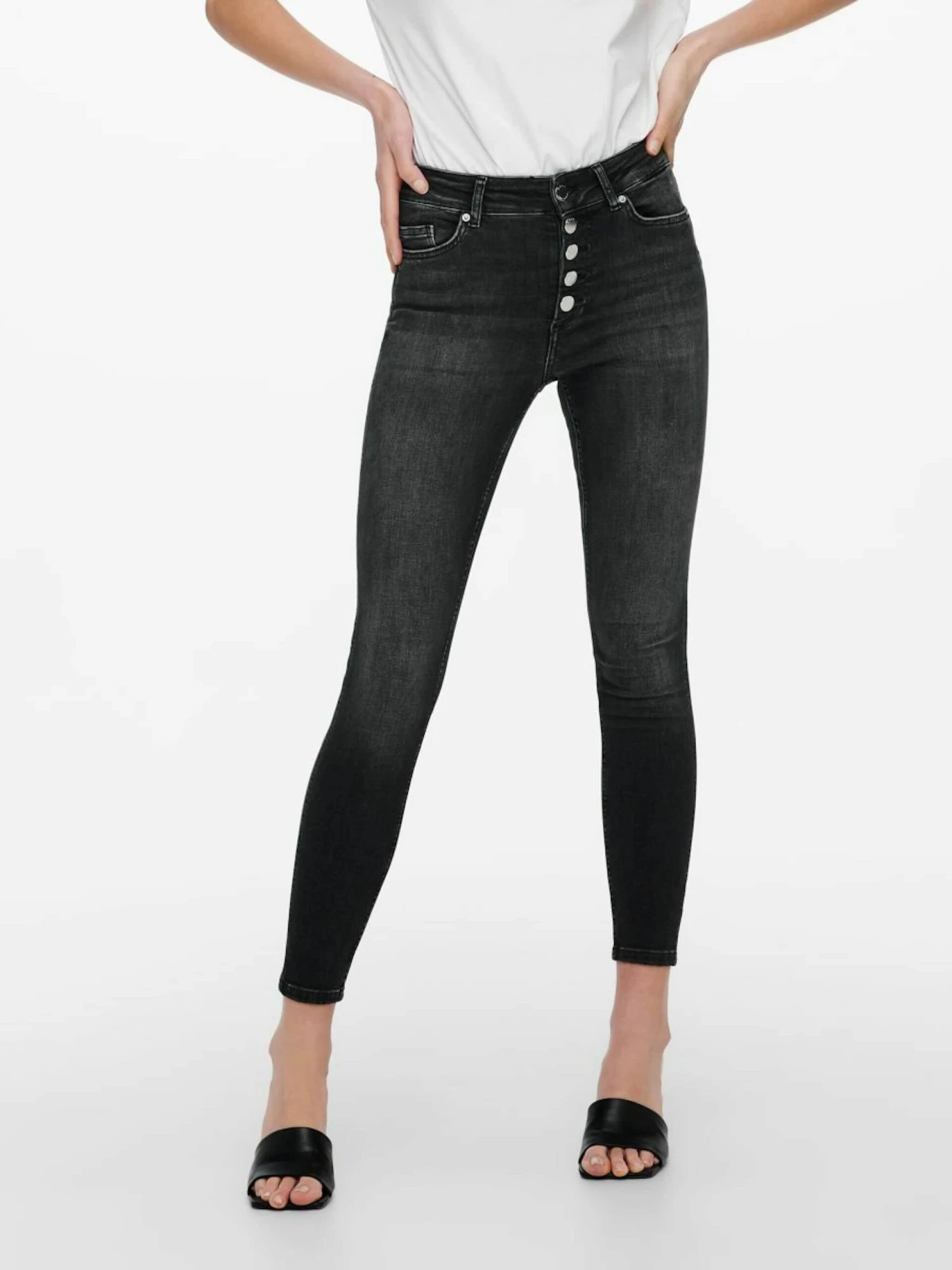 ONLY Jeans Skinny Jeans Bobby Dames Grijs 3 ONLY Jeans Skinny Jeans Bobby Dames Grijs - Afbeelding 3