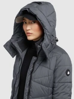 Khujo Tussenmantels Tussenmantel Fitt Light Dames Donkergrijs -kledingwinkel 959775e15a869d9e0a85823ab0496e27