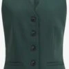 WE FASHION Klassieke Blazers Gilet Dames Donkergroen