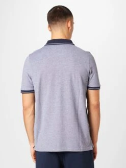 FYNCH-HATTON Polos Shirt Heren Marine / Blauw Gemêleerd -kledingwinkel 98b98f5478184e720833bfaa4c5a6e08