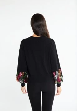 Faina Fijngebreide Truien Trui Caneva Dames Zwart -kledingwinkel 9914b18dd87319edd047194876586057