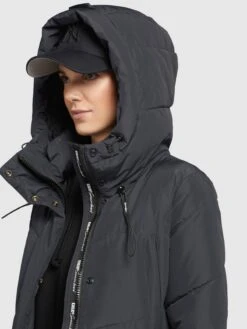 Khujo Wintermantels Wintermantel Elvita Dames Donkerblauw -kledingwinkel 9a7039179493ac8ea0e813e93641d192