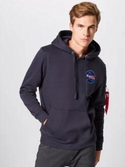 Alpha Industries Hoodies Sweatshirt Heren Blauw / Donkerblauw -kledingwinkel a0a5302f24cee6cda2cc906df10321b0