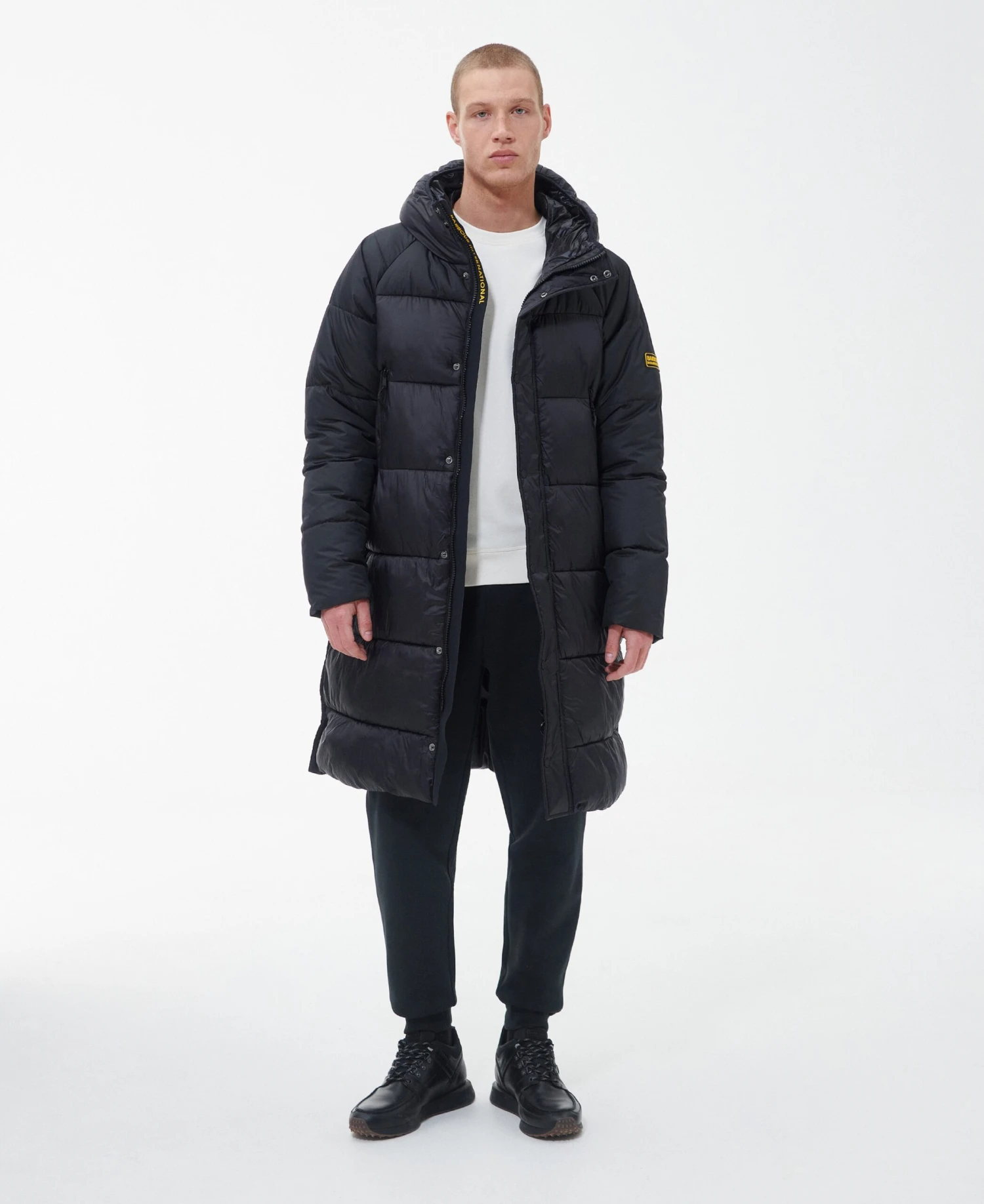 Barbour International Wintermantels Winterjas Hoxton Heren Zwart 4 Barbour International Wintermantels Winterjas Hoxton Heren Zwart - Afbeelding 4