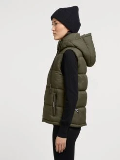 Khujo Bodywarmers Bodywarmer Eden Dames Kaki -kledingwinkel a31c2ffd6d712dabbcffe8c55149fc74