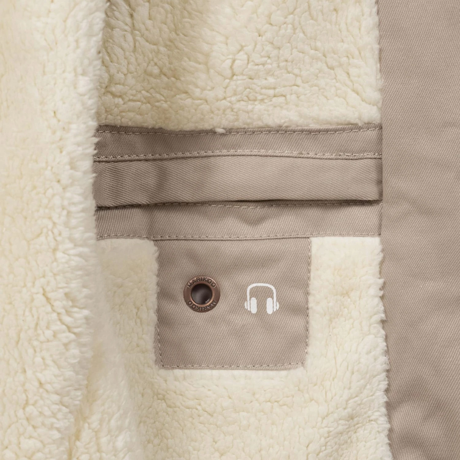 Marikoo Winterjassen Winterjas Manolya Dames Lichtbeige 5 Marikoo Winterjassen Winterjas Manolya Dames Lichtbeige - Afbeelding 5