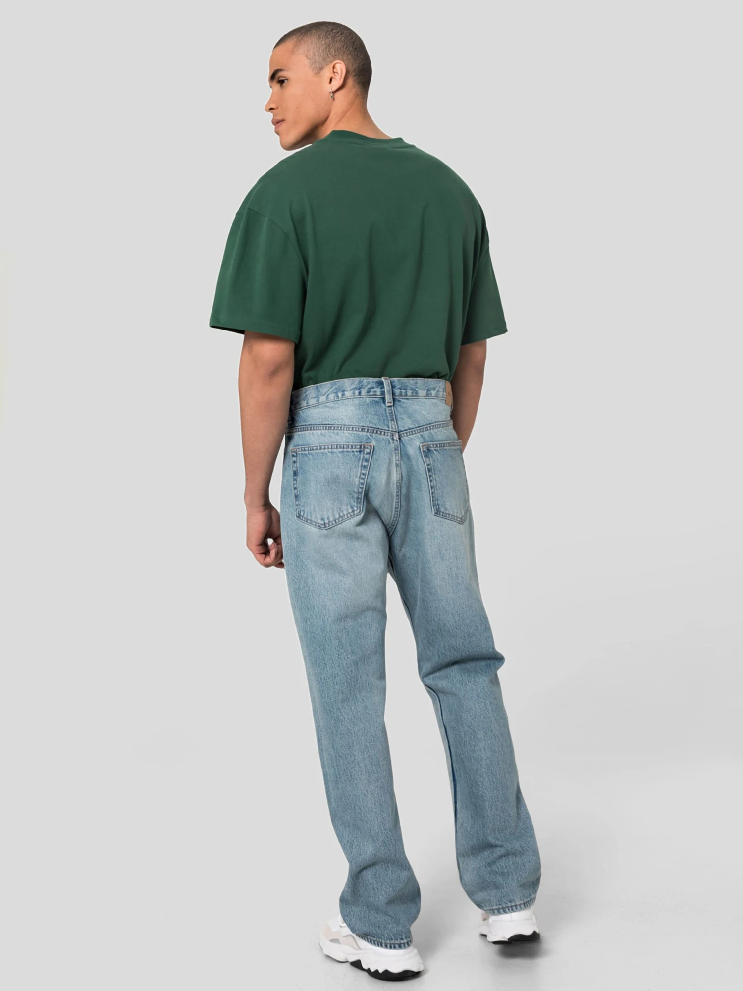 WEEKDAY Straight Regular Jeans Space Seven Blue Heren Blauw 4 WEEKDAY Straight Regular Jeans Space Seven Blue Heren Blauw - Afbeelding 4