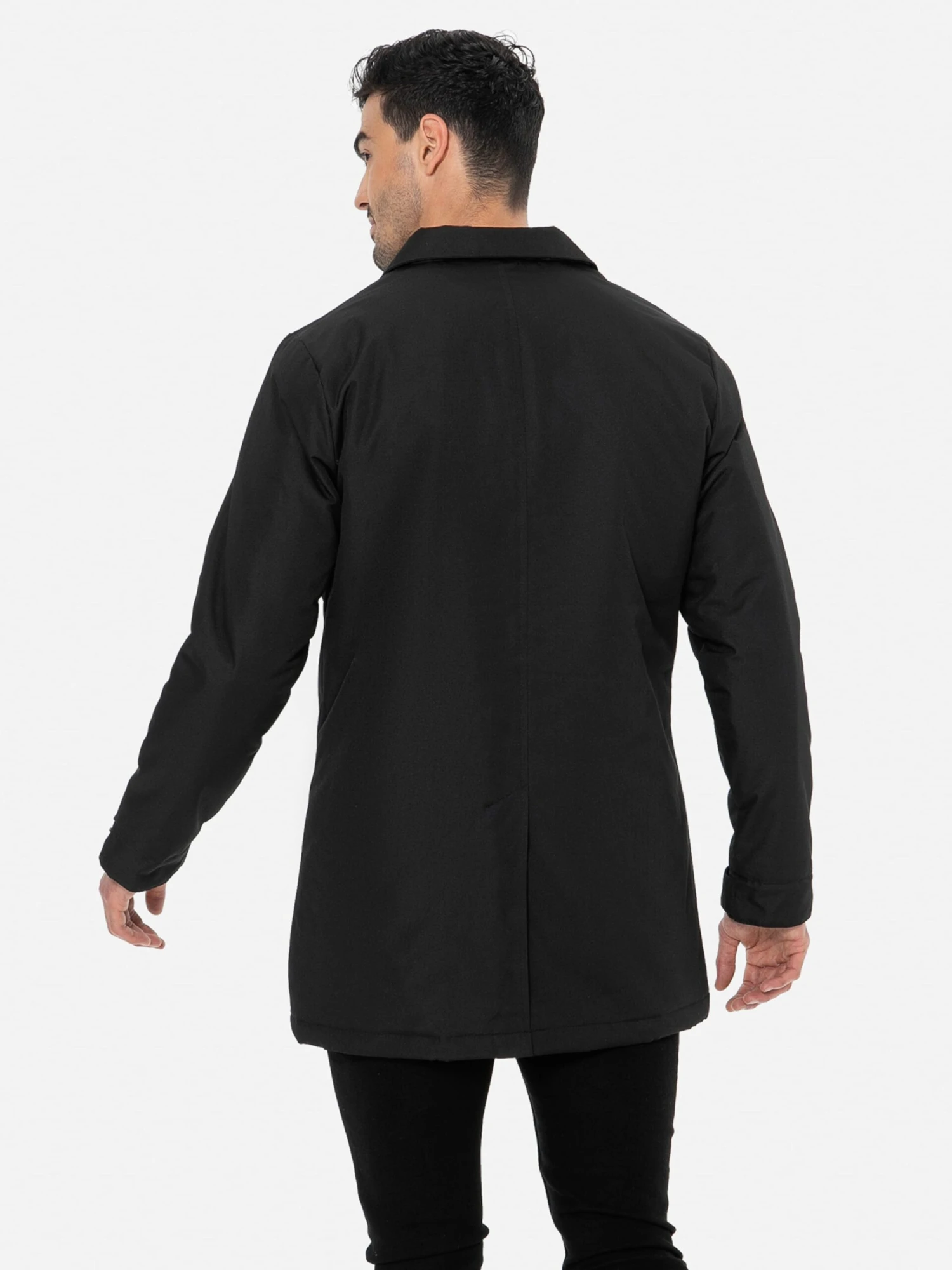 Threadbare Tussenjassen Tussenjas Dumfries Mac Heren Zwart 3 Threadbare Tussenjassen Tussenjas Dumfries Mac Heren Zwart - Afbeelding 3