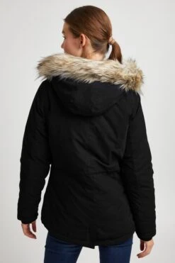 OXMO Winterjassen Winterjas LONA Dames Zwart -kledingwinkel a4ad04b94441a9765c45992add3e24fd