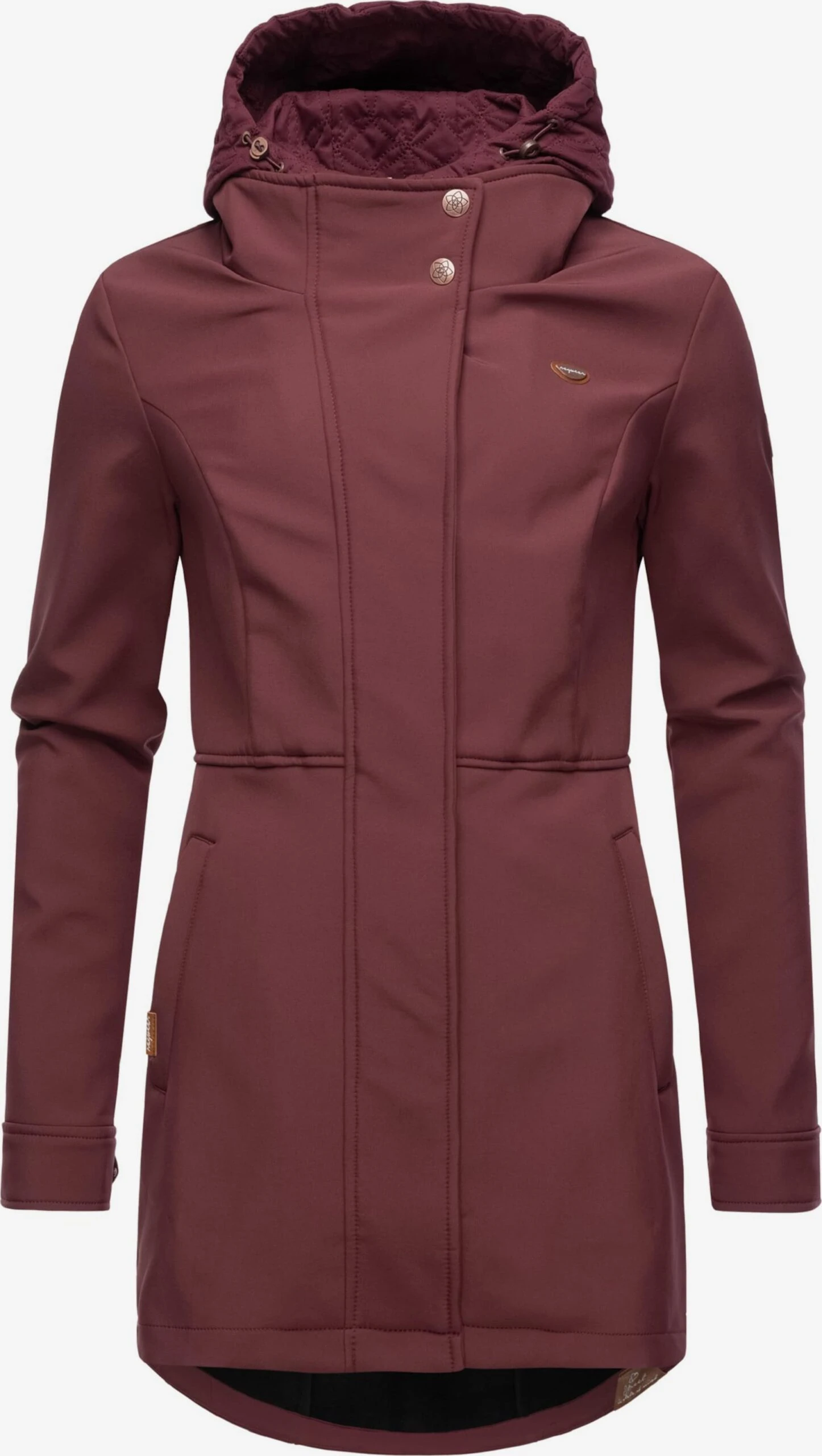 Ragwear Parkas Tussenparka Ybela Dames Wijnrood 4 Ragwear Parkas Tussenparka Ybela Dames Wijnrood - Afbeelding 4