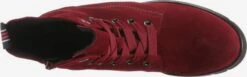 Gabor Enkellaarsjes Veterlaarsjes Dames Donkerrood -kledingwinkel a8377c11d997186e8a77feb9ed7b0200