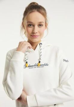 Schmuddelwedda Hoodies Sweatshirt Dames Wolwit -kledingwinkel a926f7a7597e97891059c7054b764bc8