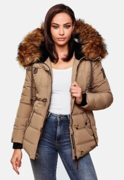 Navahoo Winterjassen Winterjas Zoja Dames Taupe -kledingwinkel abe72ae6ed9646a9a76c7f8e8a50bbf7
