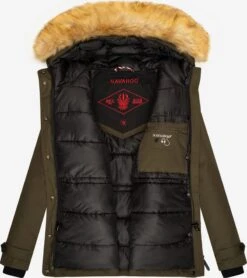 Navahoo Winterjassen Winterjas Laura Dames Kaki -kledingwinkel ac128027390e5afe782c37c5351ca39f