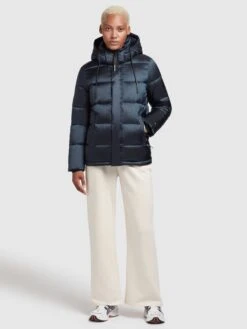 Khujo Winterjassen Winterjas Evona Dames Nachtblauw -kledingwinkel acfddd87cc1cdc31e6fa849dd2f48cbb